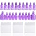 Teenitor Nail Polish Remover Clips Pack of 20, Reusable Toe nail and Finger Nail Art Soak off Cap Clips, UV Gel Polish Remover Wrap Nail Tool with 170 Pack Nail Wipe Cotton Pads - Purple