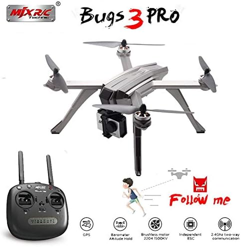 Waroomss MJX Bugs 3 Pro B3PRO Drone with 1080p HD Camera, Live Video and GPS Return Home RC Quadcopter for Adults Beginners with Brushless Motor, Follow Me,5G WiFi Transmission