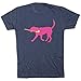 ChalkTalkSPORTS T-Shirt Short Sleeve Fetch The Field Hockey Dog T-Shirt | Field Hockey Tees Navy | Adult Small