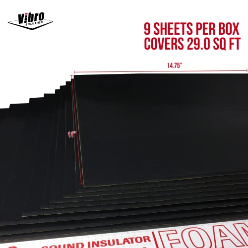 Vibro Sound Deadener for Cars 228 mil 1/4" Waterproof Sound Deadening