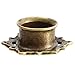 Antiqued Brass Tribal Lotus Flower Single Flare Flesh Tunnel Ear Plug Stretching Kit Gauge 8mm to 20mm