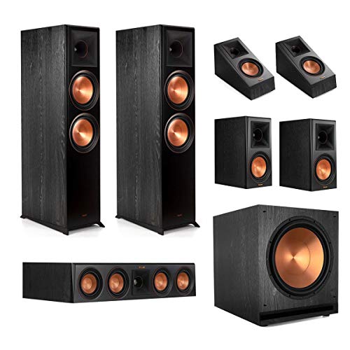 Klipsch RP-8000F 7.1 Home Theater System – Ebony