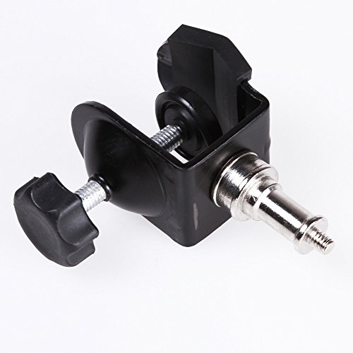 Foto4easy Heavy Duty C Clamp U Clip Type Bracket with 1/4" Screw Mount Studio Stand Lighting - Thumbnail 2