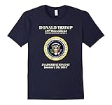 Men's President Donald J. Trump Inauguration Day 2017 T-shirt 2XL Navy