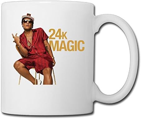 Bruno Mars 24k Magic Coffee Mug, Coffee Travel Mug, Coffee Thermos, Thermos Coffee Travel Mug, Coffee Thermos Custom Coffee Tea Mug 11 Oz