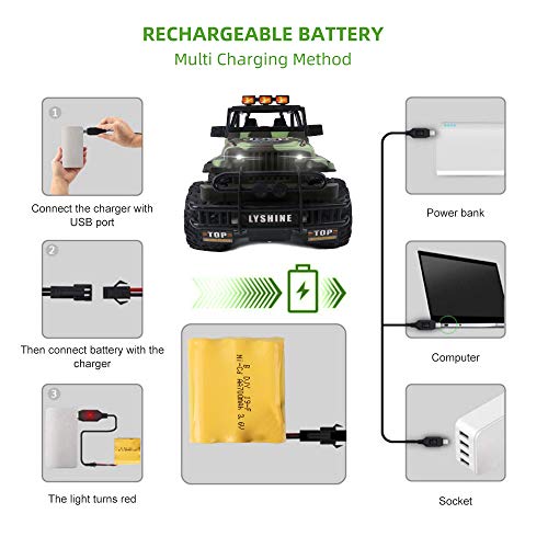 Remote Control Car, Fast RC Cars for Kids with 700mAh Rechargeable Battery, Boy Toys Age 6, Car Toys for Toddlers, Birthday Gifts for Age 3 4 5 6 7 8 9 10 Year Old Boys Toys - Thumbnail 4
