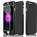 Iphone 6 size Case, Ultra Thin Full Body Coverage Protection Hard Slim Iphone Case with Tempered Glass Screen Protector for Apple Iphone