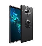 HYAIZLZ Kickstand Galaxy Note 9 Case Soft TPU Hidden Kickstand Note 9 Back Case Cover with Car Magnet Function for Samsung Galaxy Note 9,Black Ring
