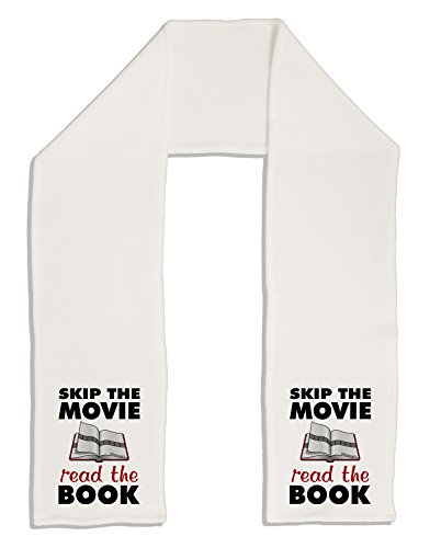 TooLoud Skip The Movie Read The Book Adult Fleece 64" Scarf