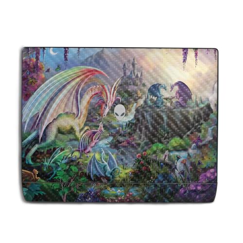 Carbon Fiber Laptop Skin Compatible with Alienware 18 Area-51 (2025) - Dragon P…