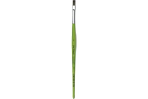 DA VINCI BRUSHES da Vinci Student Series 374 Fit for School and Hobby Paint Brush, Flat Elastic Synthetic with Green Matte Handle, Size 6 (374-06)
