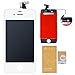 WEELPOWER LCD Touch Screen Digitizer Glass Replacement Assembly for iPhone 4S with Repair Tool (White)