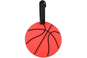 MXXGMYJ Luggage Tag Suitcase Label Basketball Name Tags for Luggage Labels for Suitcase Sports Ball Bag Tags for Backpacks Girls Boys Baggage Tag for Travel ID Card Holder Basketball Travel Essentials