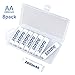 SOXONO AA Batteries 2800mAh Rechargeable High Capacity 1.2V NiMH AA Battery 8 Pack primary