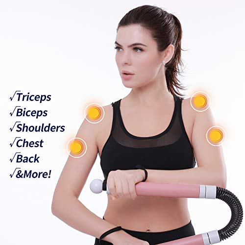 KimFit Arm Workout Equipment - Upper Body Exercise for Women Tones Strengthens Arms Biceps Shoulders Chest, at Home Fitness,Stretching, Strength Training, Physical Therapy Pink - Thumbnail 6