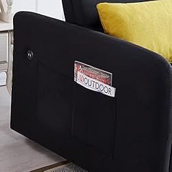 ERYE 3 in 1 Upholstered Sofa Loveseat Convertible