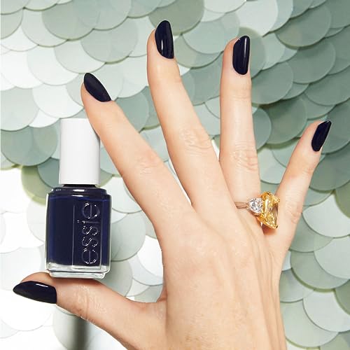 essie Salon-Quality Nail Polish, Vegan, Fall 2023, Dark Blue, Step Out of Line, 0.46 fl oz - Image 3
