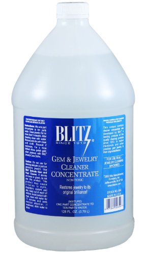 Blitz 654 1-Gallon Jewelry Cleaning Machine Concentrate, 8 Fluid Ounce