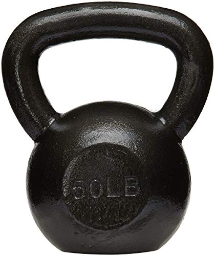 Photo 1 of *60 LB* Amazon Basics Cast Iron Kettlebell, 60 pounds, Black