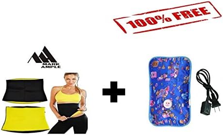 CHANCY Body Shaper Belt for Weight Loss and Hot Heating Pad Bag Combo (Multicolor, Free Size)