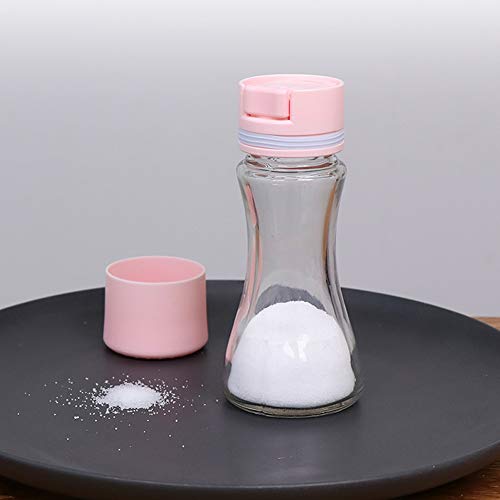Salt and Sugar Dispenser, Ashero Accurate Control Spice Jar, Sugar Container for Food/BBQ/Cooking, 3.2oz