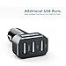 iClever FM Transmitter Radio Car Kits with USB Car Charger 3.5mm Aux Cable, Compatible with iPhone, iPod, Android Smartphone and More