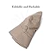 Womens Bucket Cord Sun Summer Beach Hat with Narrow Brim for Ladies Foldable UPF50+ Black