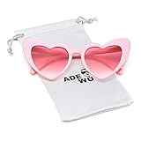 Love Heart Shaped Sunglasses Women Vintage Christmas Giftv For Girls