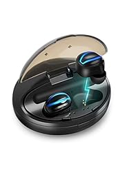 Auriculares inalámbricos, Cshidworld Auriculares Bluetooth 5.0 con 80H Ciclo Playtime, Deep Bass HiFi Auriculares estéreo de sonido Auriculares Bluetooth IPX7 Impermeable con 2800mAh Estuche de carga para correr deportes