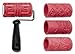 AMACO 4 Inch Clay Rollers Vine/Leaf, Pre-Columbian, Tribal, Koi Fish With 1 Roller Handle
