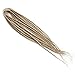 Double Ended (DE) Synthetic Backcombed Dreadlocks 22 inch - Bone Collector