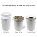TOPSKY 2 Pack Trash Can, Small Garbage Can Round Wastebasket for Narrow Spaces at Home or Office, 2.3 Gallon (8L) Capacity, Matte Plastic, White