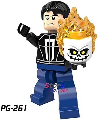 Amazon スーパーヒーロー マーベル スパイダーマン ケシリウス デアデビル マット マードック ゴースト ライダー コミック ビルディング ブロック ブロック ブロック ホビー おもちゃ 男の子用 Pg261 50個 ブロック おもちゃ