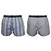 Hugo Boss 2-Pack Check Woven Men's Boxer Shorts, Blue/Multi
