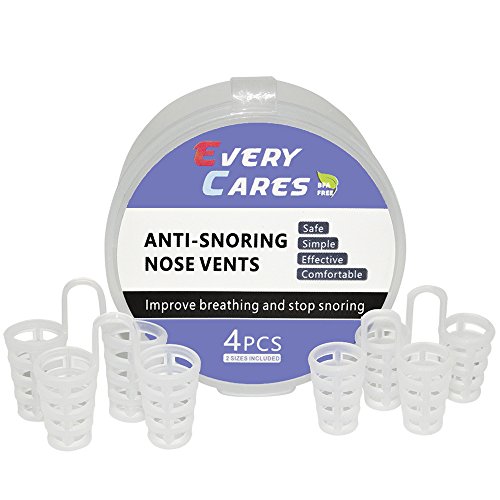 Anti Snoring Devices 4 PIECES(2 SIZES) M L nose vents, breathing device, anti snore nose, snore care, nose snoring, sleep natural sleep aid, snore solutions, nose breathing aids, Travel Case