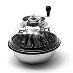 VIVOSUN 16 inch Bud Leaf Bowl Trimmer - Clear Visibility Dome, Sharp Stainless Steel Blades for Spin Cut & Solid Metal Gear Box, Portable & Easy to Clean ( Upgraded Version )