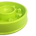 Pet Cuisine Slow Feeder Dog Bowl Anti-Gulping Interactive Puppy Slower Food Feeding Dishes Green Heart