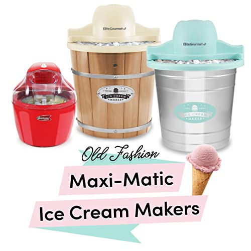 Elite Gourmet EIM924L 4 quart Old Fashioned Electric Ice Cream Maker