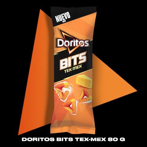 Bits Tex Mex Snack Crunchy Cheese Sabor, Saquinho Individual de Snacks, 80g