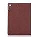 I4Ucase Apple iPad 9.7 Inch 2017 (5th Generation) Case - Soft Leather Stand Folio Case Cover for iPad 9.7 Inch 2017, with Multiple Viewing Angles, Auto Sleep/Wake, Document Card Pocket (Brown)