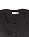 H2H Mens Henley T-shirts with Long Sleeve, Charcoal, US S (Asia M)
