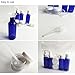 Huluwa Travel Bottles Set for Makeup Cosmetic Toiletries Liquid Containers Leak Proof Portable Spray Bottle with Travel Pouch, BPA-free, Set of 4, Blue