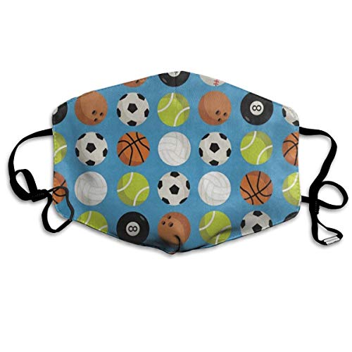 Face Mask Soccer Basketball Baseball American Football Vintage Cycling Half Face Earloop Mouth Mask for Man