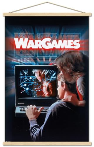 Wargames (1983) - One Sheet Wall Poster with Magnetic Frame, 34L" x 22.4W", Pre…
