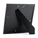 ONE WALL Tempered Glass 11x11 Picture Frame with Mats for 8x8 Photo, Black Wood Frame for Wall and Tabletop - Mounting Hardware Included