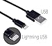 Fleck Lightning to USB Cable for Apple Devices Short, Black, 4 Count