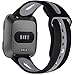 Maledan Compatible with Fitbit Versa Bands for Women Men Small Large, Breathable Soft Replacement Sport Strap with Air Holes Compatible with Fitbit Versa Fitness Smart Watch/Versa Lite/Versa SE