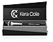 Kera Cole Premium Kabuki Round Foundation Makeup Brush - Superior Application of Liquid, Cream, and Powder Cosmetics. Perfect for Buffing and Stippling.