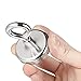 WUKONG 148 LB Strong Powerful Neodymium Magnetic Hooks with Eyebolt, Diameter 1.89''for Multi-Use, Great for Underwater Retrieving (1 Packs)
