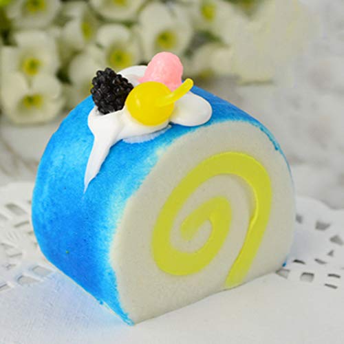 YDZN Realistic Artificial Dessert Mixed Fake Cake Food Model Simulation Swiss Roll Photography Props Kitchen Home Decoration Display(1pc,Color Random)